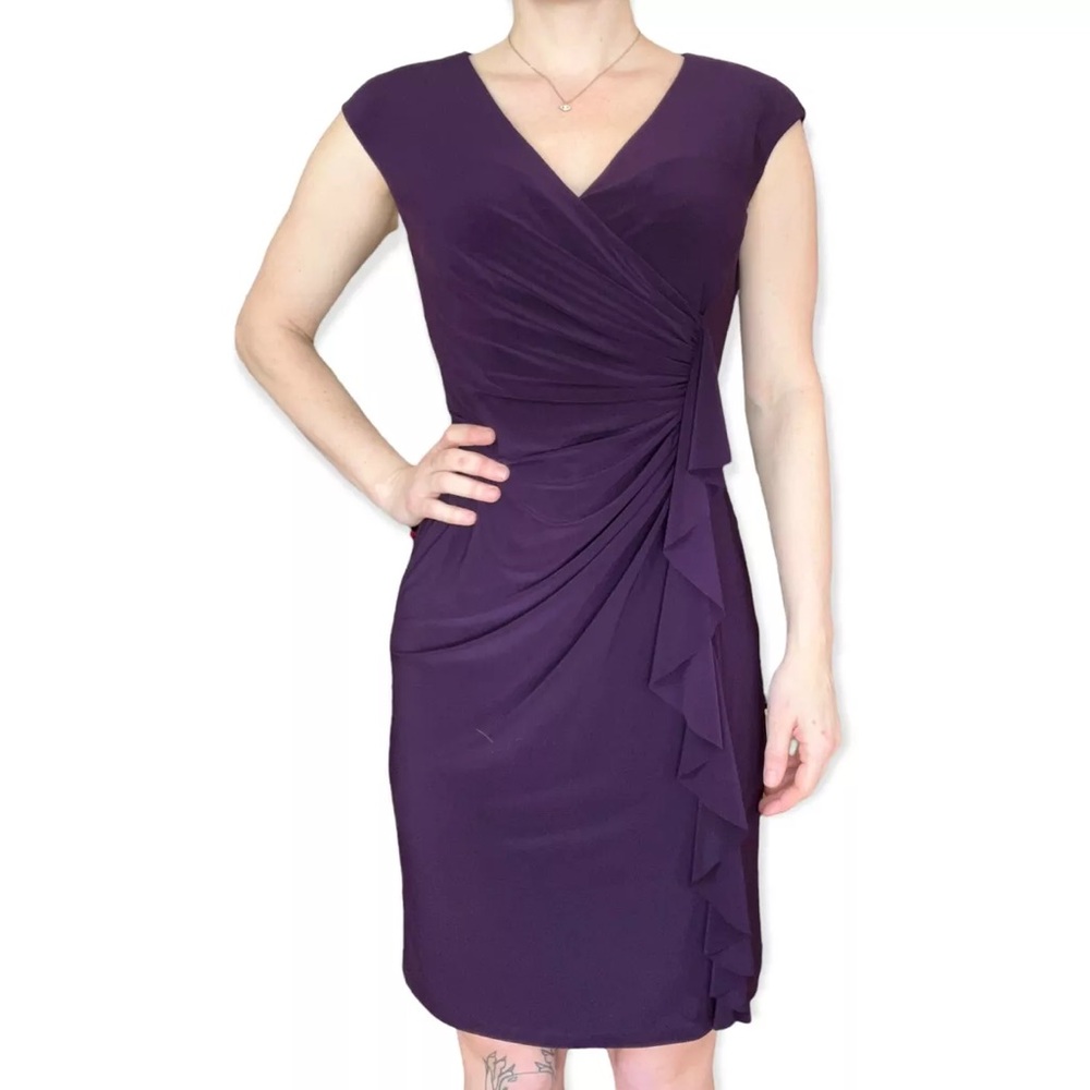 ๐EVAN-PICONE โข Faux Wrap Dress - Picture 7 of 13
